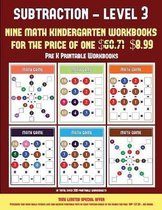 Pre K Printable Workbooks (Kindergarten Subtraction/Taking Away Level 3)