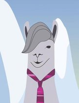 Llama In The Mountains Notebook