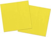 Serviettes jaunes - 20 pièces