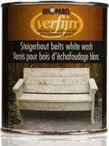 """Verfijn Steigerhoutbeits Kleur: Wit, Inhoud: 2,5 liter"""