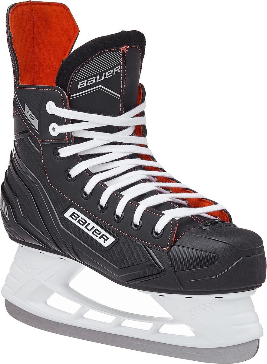 Bauer Schaatsen - Maat 48 - Unisex - zwart/rood/wit