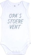 Fun2Wear Romper - Rompertje - Opa´s stoere vent - Wit  - maat 68