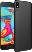 HB Hoesje Geschikt voor Samsung Galaxy A2 Core - Siliconen Back Cover - Zwart