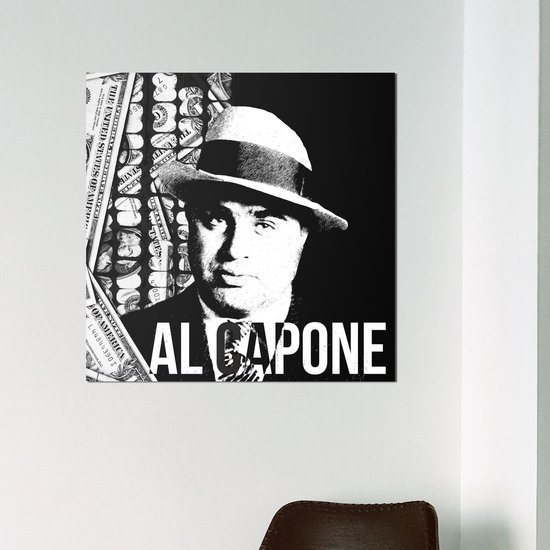 Schilderij Al Capone | 70 x 70 cm |  PosterGuru