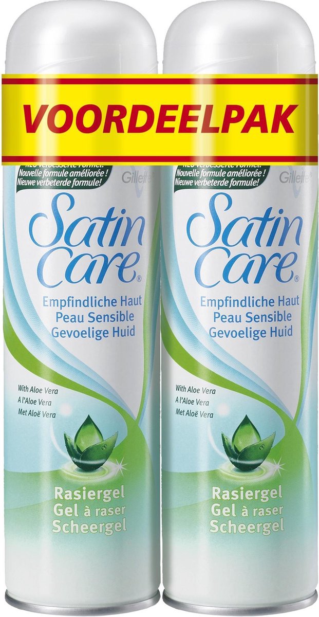 Stoel video Naar Venus SATIN CARE scheergel gevoelige huid 2x200ML | bol.com