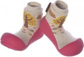 Attipas Giraffe_Fuchsia babyschoenen, eerste loopschoentjes  maat 19,3-7 maanden