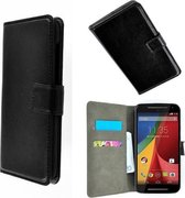 Motorola Moto G 2014 Wallet Bookcase hoesje Zwart