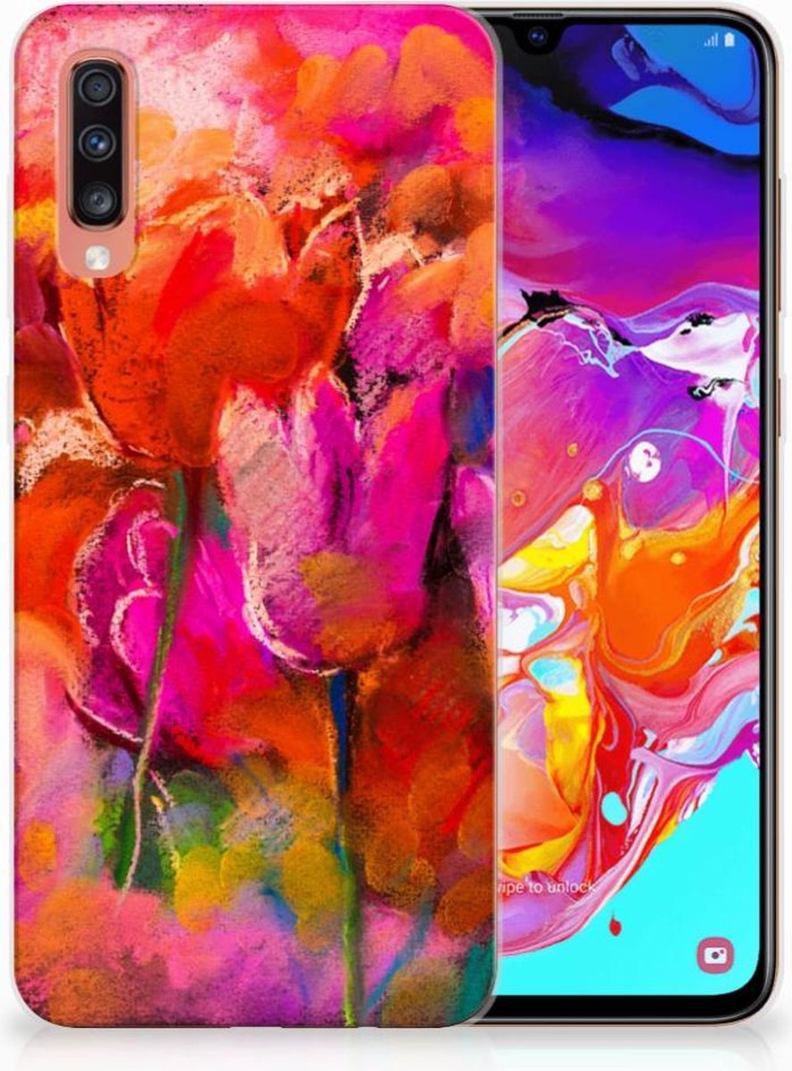 Hoesje maken Samsung Galaxy A70 Tulips