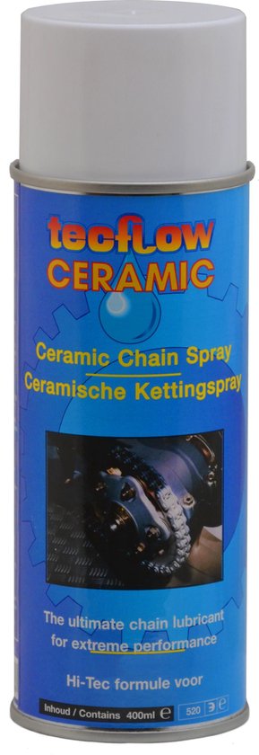 Tecflow Ceramic Chain Spray - Witte Kettingspray