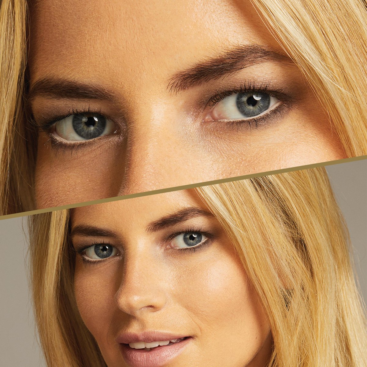 Zwarte automatische eyeliner met gouden accenten, met de tekst 'MAX FACTOR KOHL KAJAL LINER'.