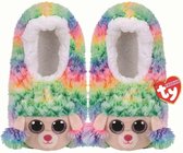 TY Fashion slipper socks RAINBOW multicolor poodle, size: M (3234) 95335