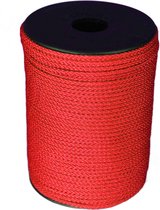100 mtr - corde - rouge - 3 mm - cordon tressé