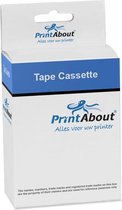 PrintAbout huismerk Tape TZe-531 Zwart op blauw (12 mm) geschikt voor Brother