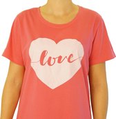 Gino Santi Bigshirt, Slaap T-shirt print Love