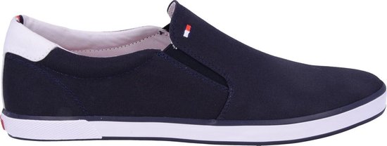 Tommy Hilfiger - Harlow heren instappers laag - donkerblauw canvas -  FM0FM00597 | bol.com
