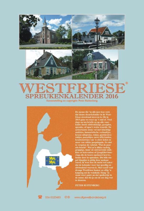 Westfriese spreukenkalender 2016