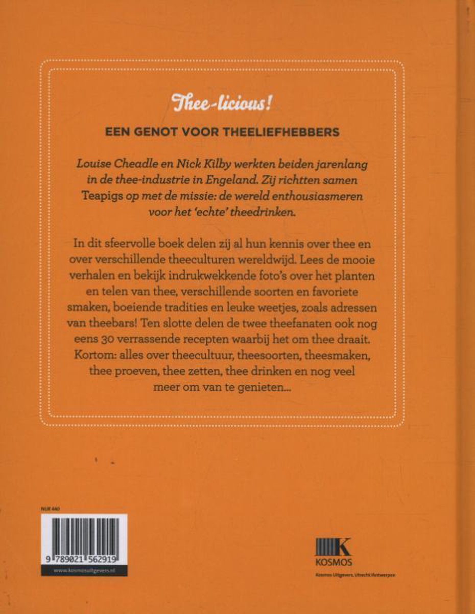 Passie voor thee - back cover
