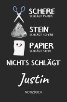 Nichts schl gt - Justin - Notizbuch