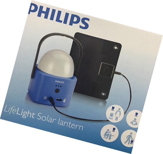 weerstand Onrecht Sluimeren Philips LifeLight LED Lamp Solar Powered Lantern Mobile Phone Charger |  bol.com