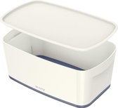Leitz MyBox® Small boîte de rangement - avec couvercle - polypropylène - gris / blanc