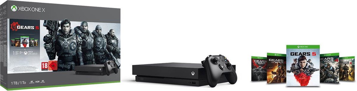 Xbox one x bundle gears 5 2025