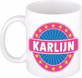 Karlijn naam koffie mok / beker 300 ml - namen mokken