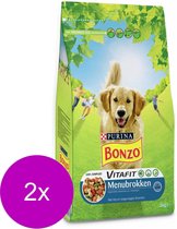 Bonzo Vitafit Menu Brokken Kip&Groente - Hondenvoer - 2 x 3 kg