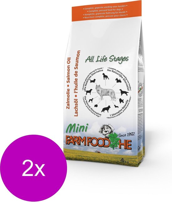 Farm Food Zalmolie Mini Zalm - Hondenvoer - 2 x 4 kg | bol.com