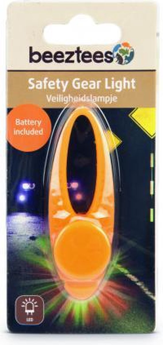 Beeztees - Veiligheidslampje LED voor Honden - Oranje