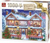 King Puzzel 1000 Stukjes (68 x 49 cm)- Christmas House - Kerstpuzzel
