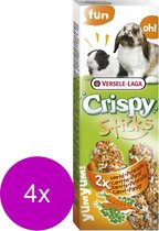 Versele-Laga Crispy Sticks Lapin & Cochon d'Inde - Snack Lapin - 4 x Carotte