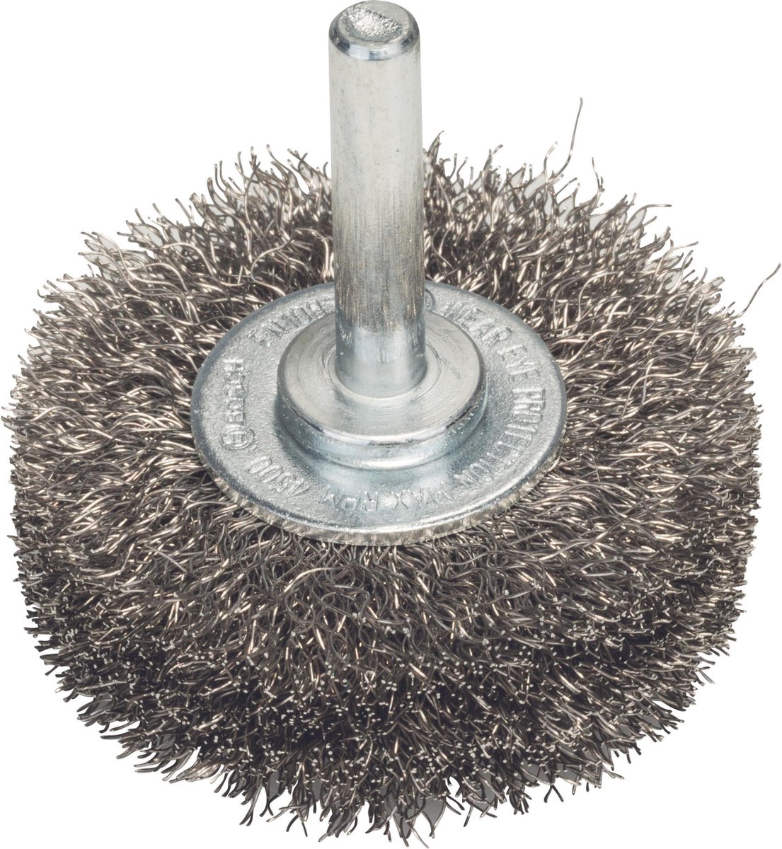 6MM SCHIJFBORSTEL 50 GEGOLFD 0.2 INOX
