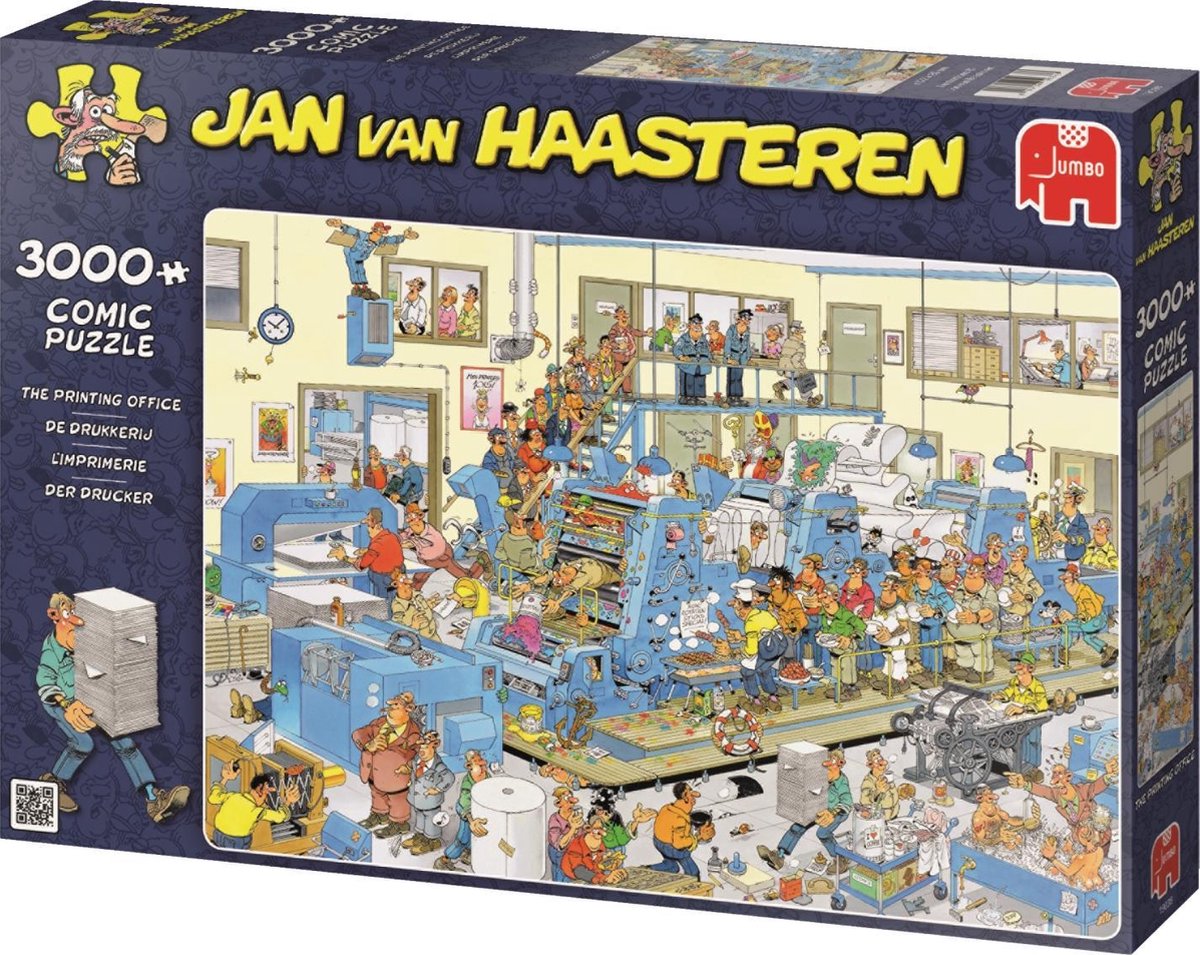 bol.com | Jan van Haasteren De Drukkerij puzzel - 3000 Stukjes