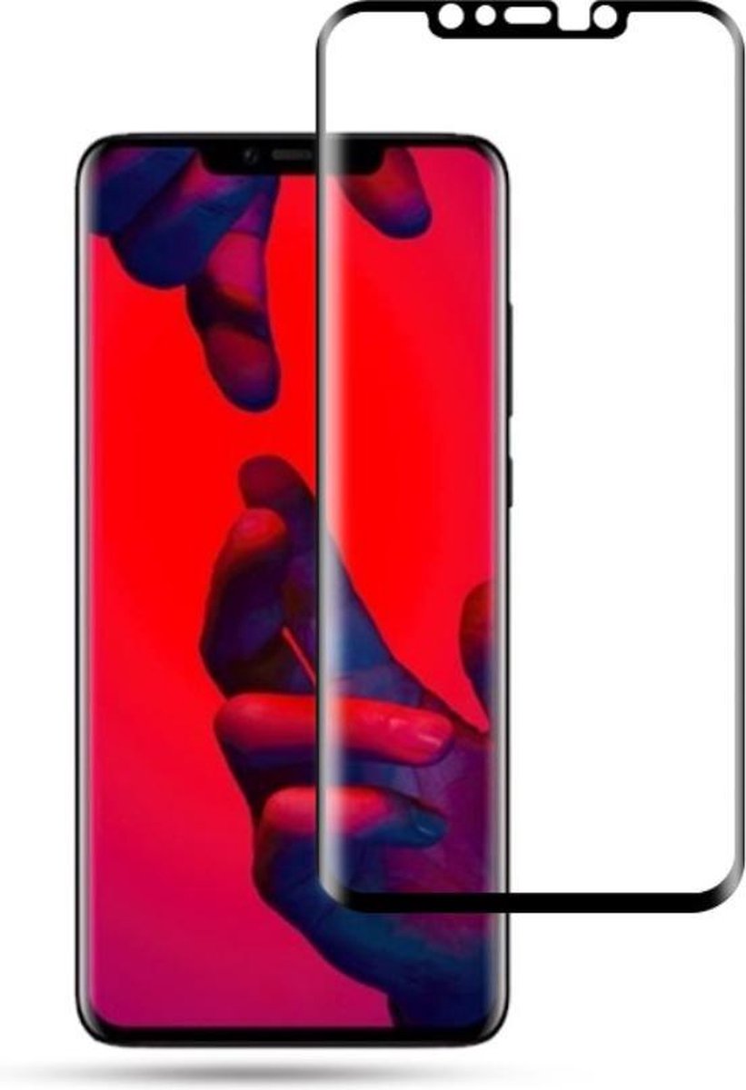 Full-Cover Screen Protector - Tempered Glass - Huawei Mate 20 Pro - Zwart