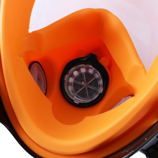 Anti-sis tasarımı ile tam yüz şnorkel maske ücretsiz solunum dalış ve cam lensle
