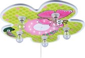 Bloemrijke kinderlamp, plafondlamp met sluimerlicht