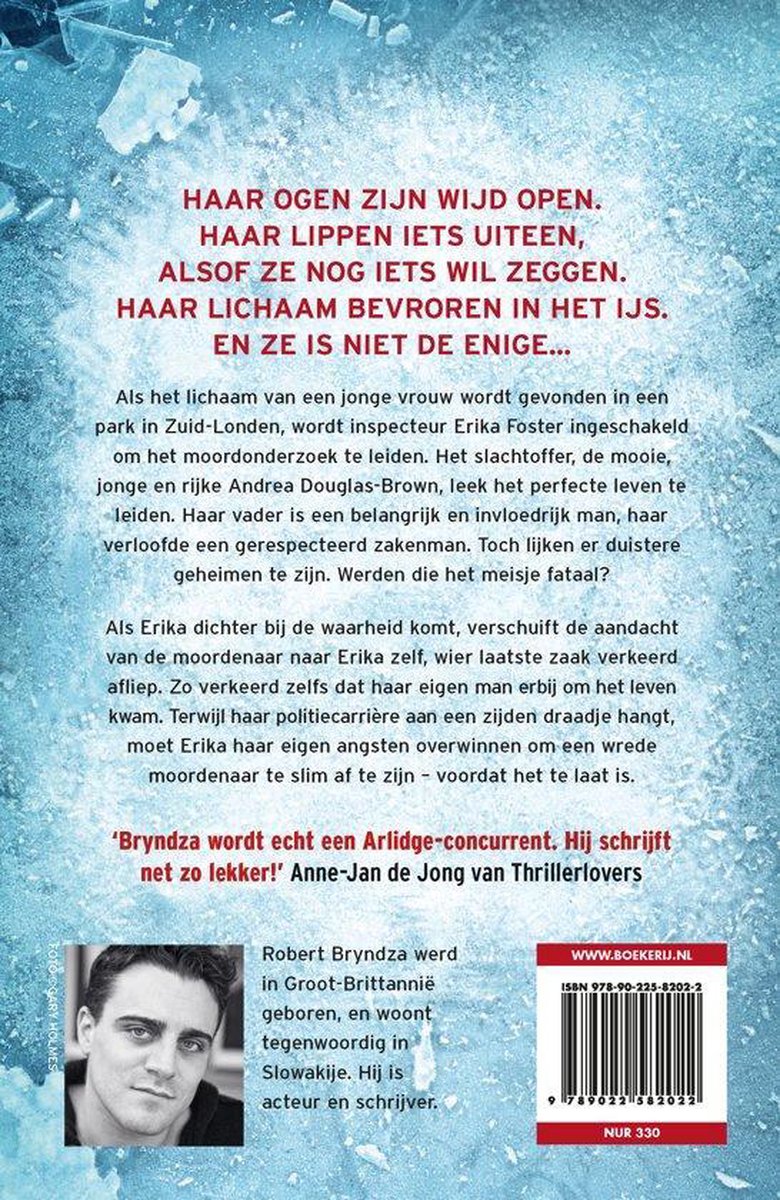 Erika Foster 1 - Het meisje in het ijs - back cover