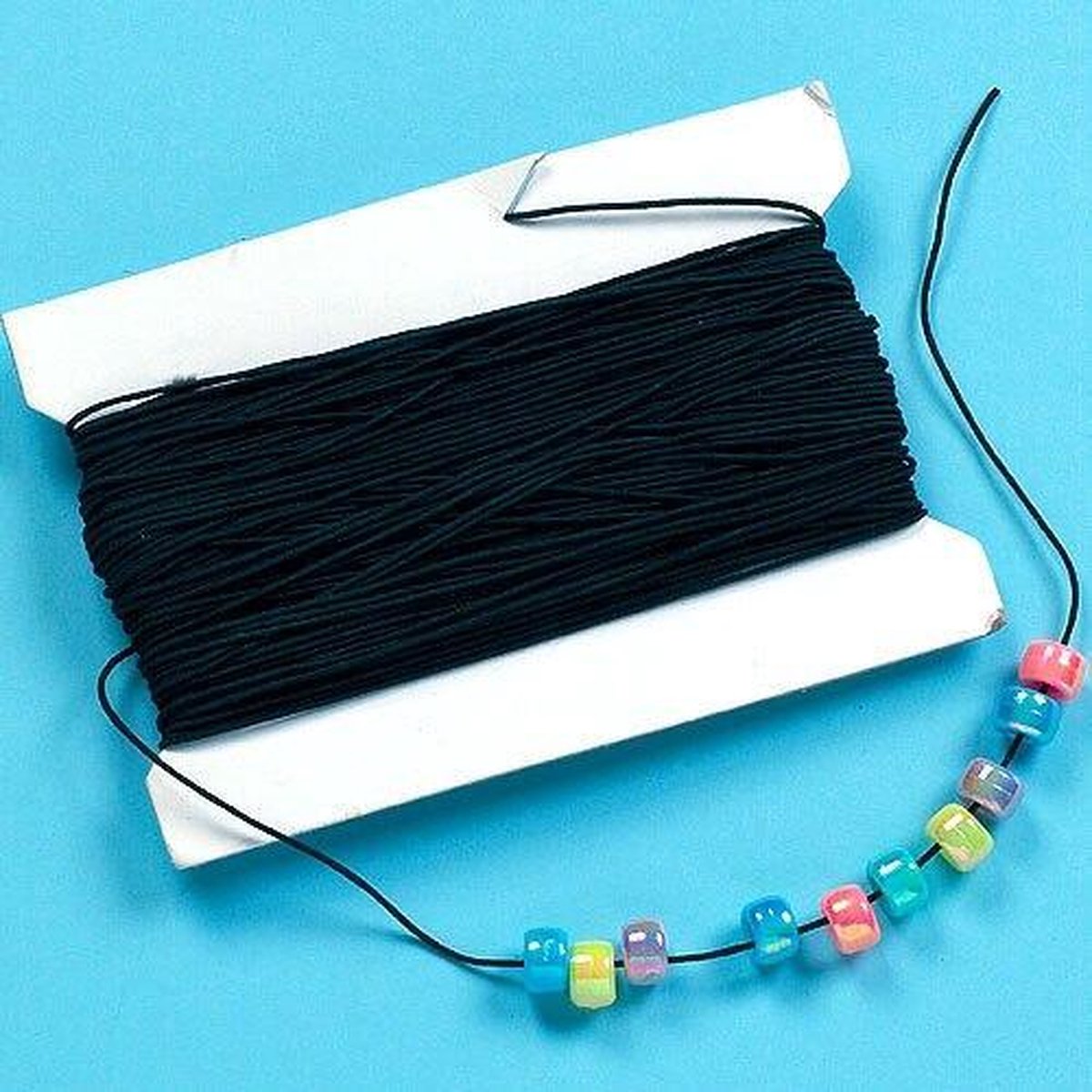 ongeluk Haven Bangladesh Zwart elastiek - creatieve knutselspullen voor kinderen en volwassen voor  armband en... | bol.com