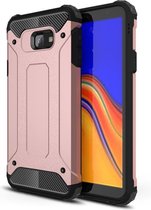 Armor Hybrid Back Cover - Samsung Galaxy J4 Plus (2018) Hoesje - Rose Gold