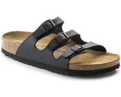Birkenstock Florida slippers zwart  - Maat 36