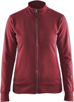 Blåkläder 3372-1158 Dames sweatshirt met rits Rood maat XXS