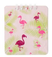 Lg-imports Notitieboekje Flamingo Roze