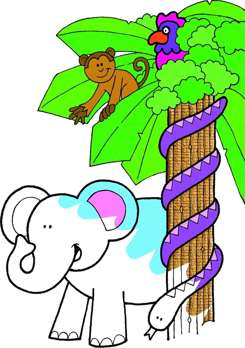 Galt Waterkleurboek Water Magic Animals - Kleurboek — afbeelding 8