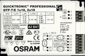 Osram Quicktronic voorschakelapparaat OSRAM QTP-T/E 1X18 2X18