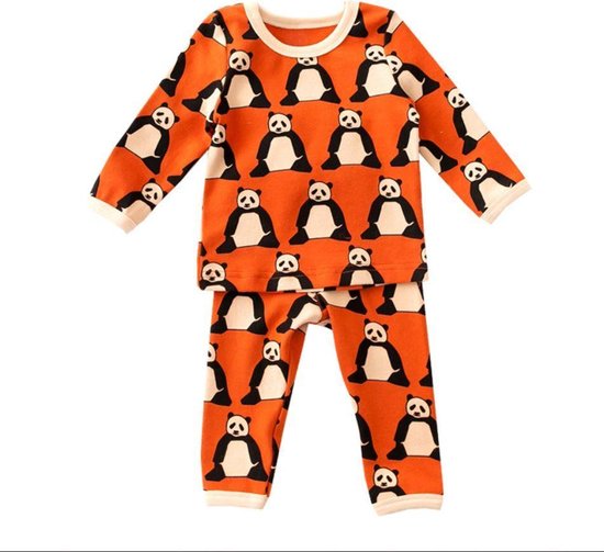 Babycity Pyjama Panda Oranjebruin maat 62/68 | bol.com