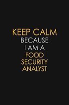 Keep Calm Because I Am A Food Security Analyst