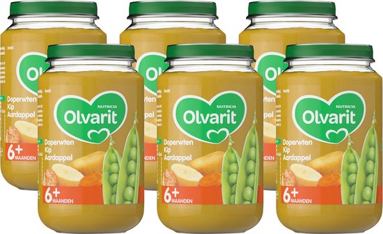 Olvari Doperwten, Kip & Aardappel (6 maanden)