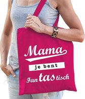 Cadeau tas roze katoen met de tekst Mama je bent fanTAStisch - kadotasje voor moeders