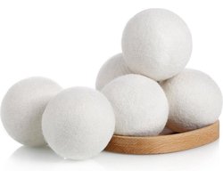 Washing Essentials Droger Was Bollen | 6 stuks | Droger ballen | 100% premium wol uit Nieuw-Zeeland