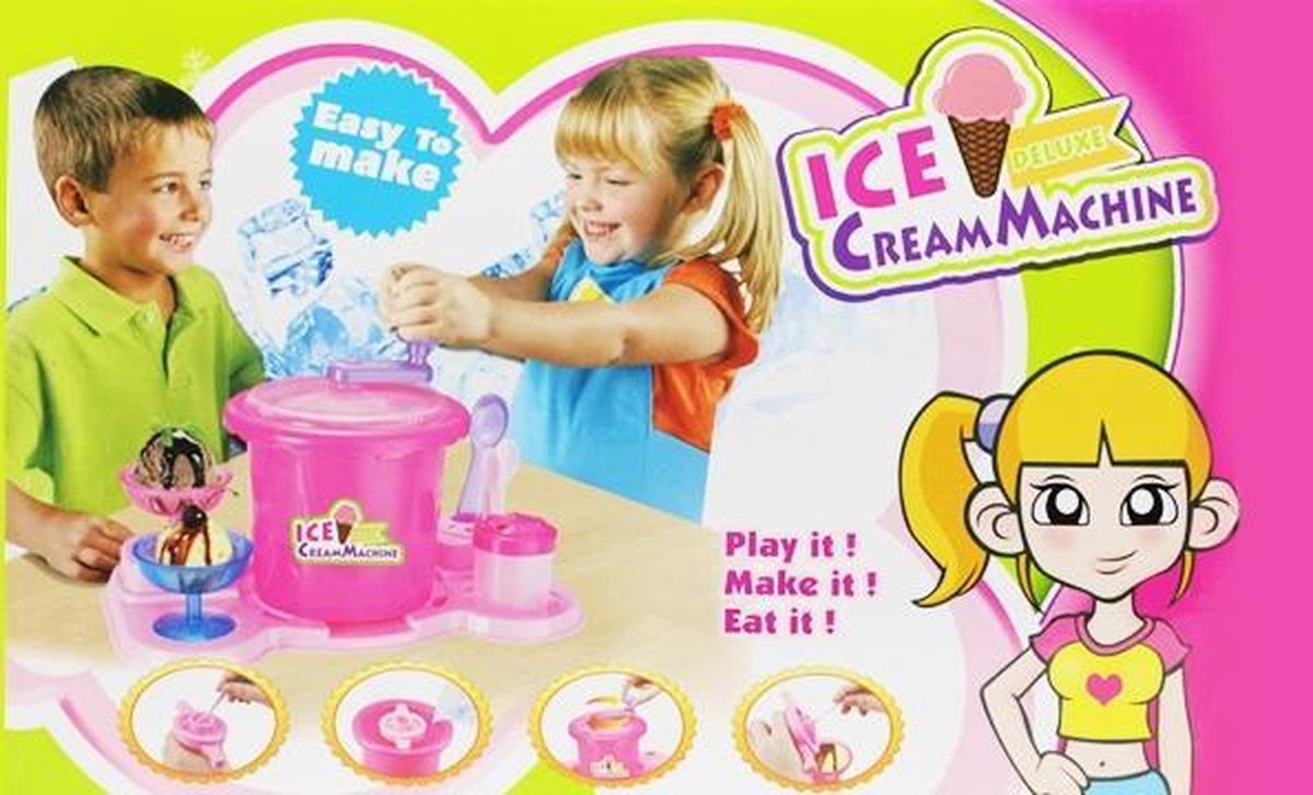 Ijsmachine Voor Kinderen In Het Roze 30 cm Groot| IJs Maken Kinder Speelgoed  Ijsmaker... | bol.com